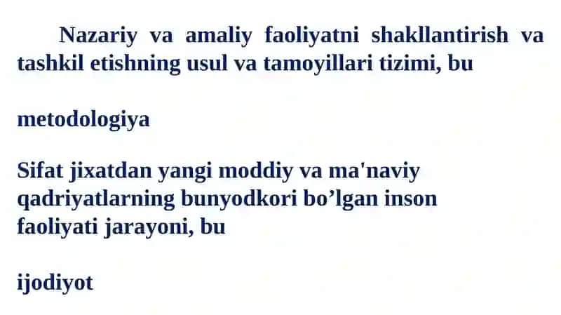 Tadqiqot usullari va ko'nikmalar 2
