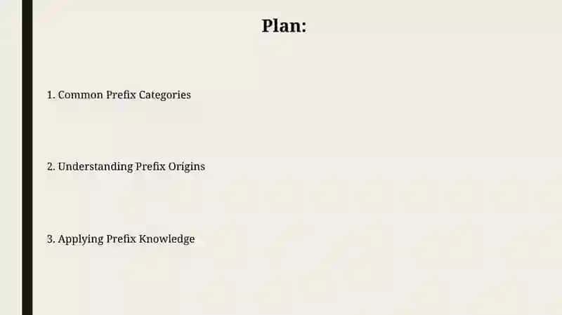 The meaning of prefixes 2