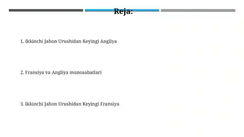 Ikkinchi Jahon Urushidan Keyingi 2
