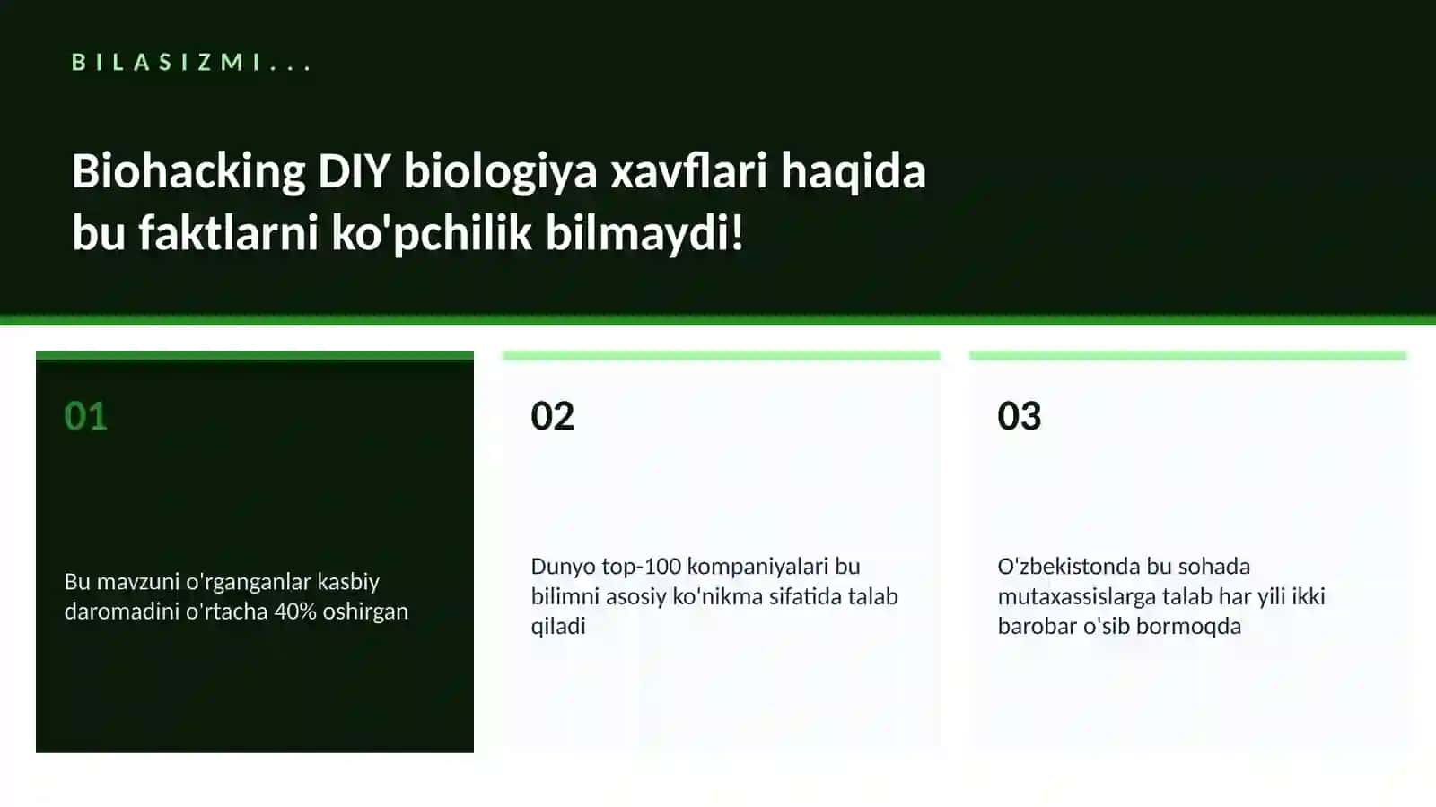 BIOTEXNOLOGIYA VA GENOMIKA 2