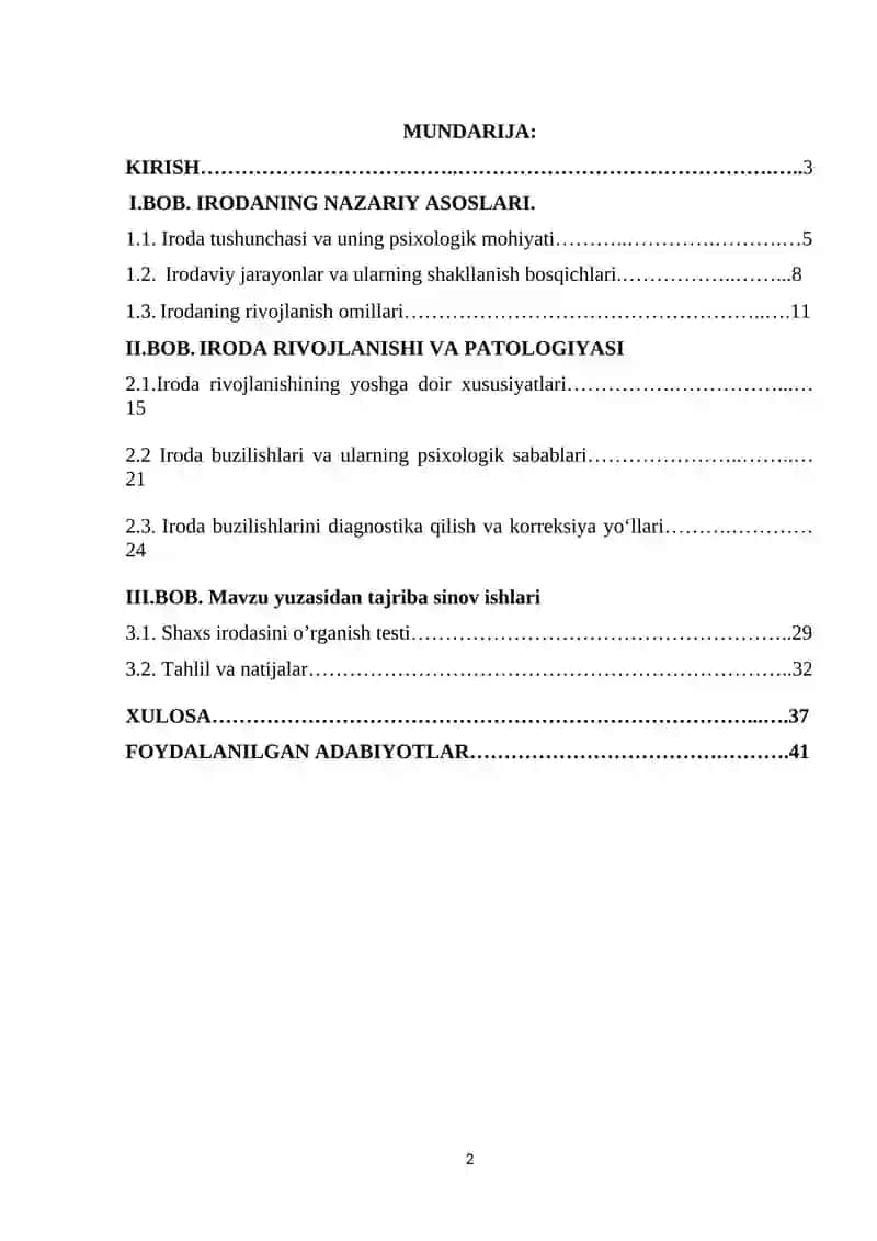 Iroda rivojlanishi va patalogiyasi 2
