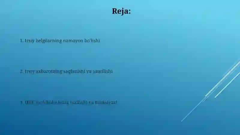 DNK molekulasining genetik axborotni va irsiy belgilarni saqlashdagi roli 2