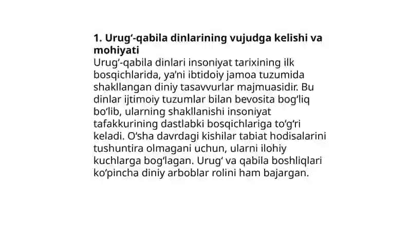 Urug‘-qabiladinlari 2