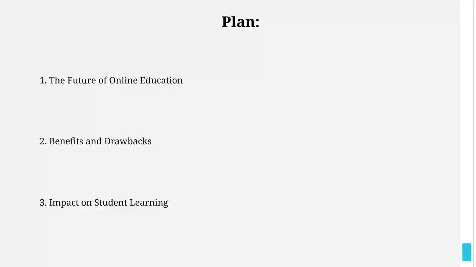 Effects of online learning 2