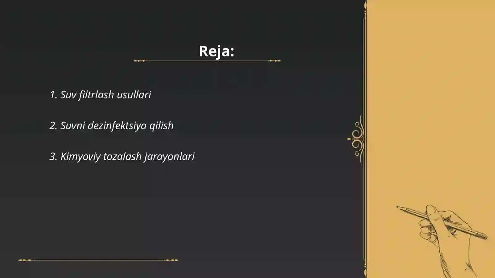 Ichimlik suvi sifati yaxshilashning asosiy usullari 2