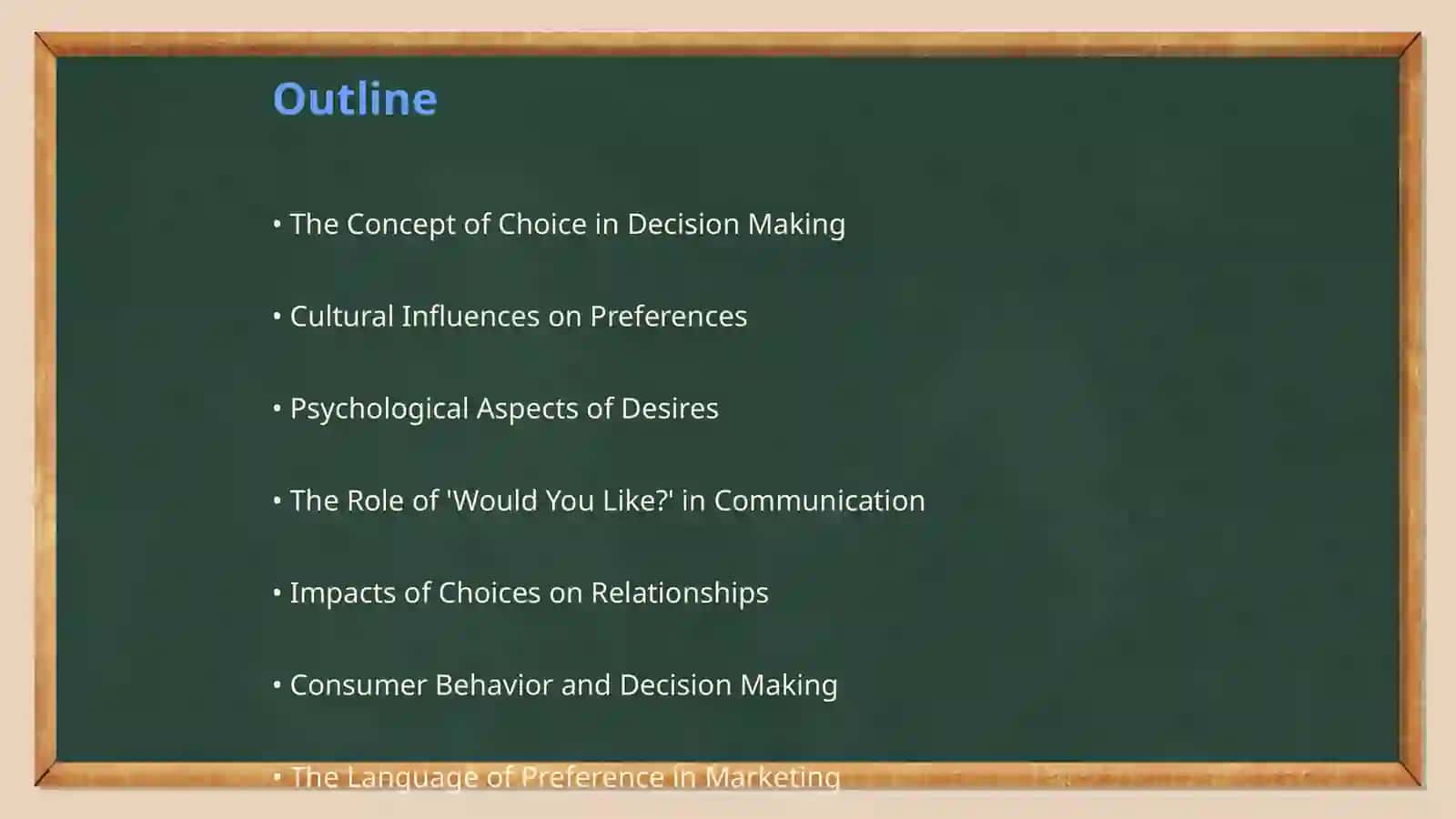 The Concept of Choice in Decision Making 2