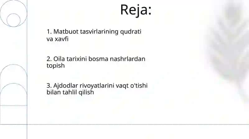 Matbuotda ajdodlar merosini o'rganish 2