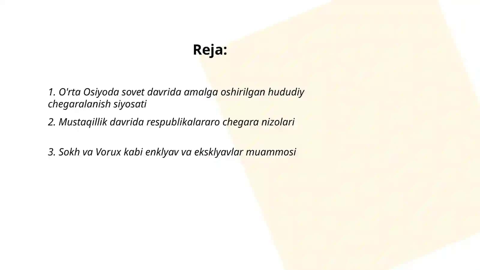 O'rta Osiyoda hududiy chegaralanish 2