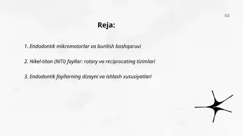 Zamonaviy endodontik asboblar 2