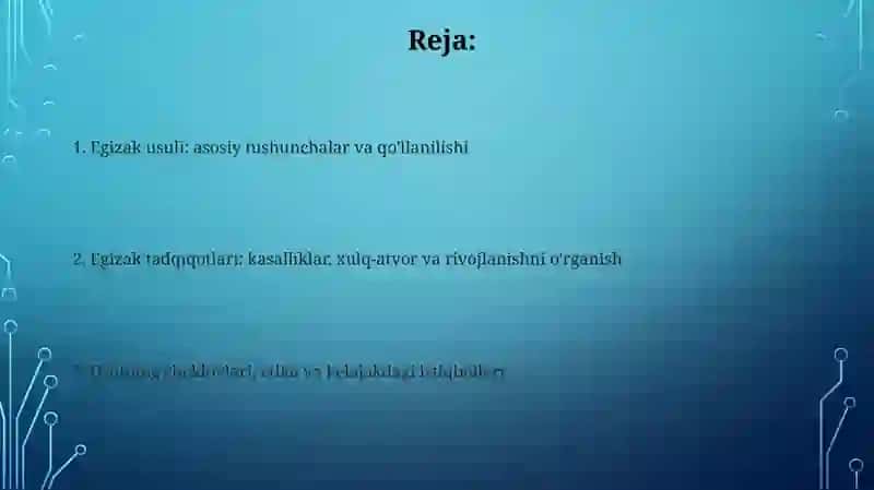 Egizak Usuli 2