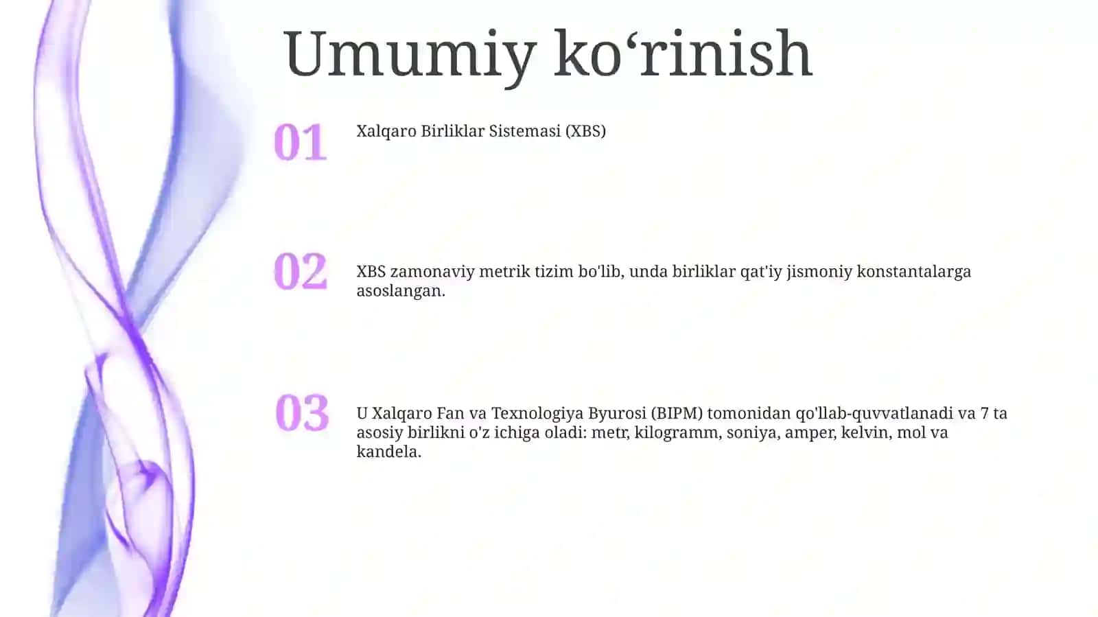 Xalqaro Birliklar Sistemasi (XBS) 2