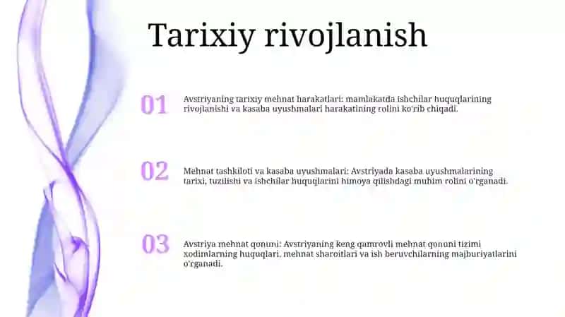 Mehnatni Tashkil Qilishda Avstriya Tajribasi 2