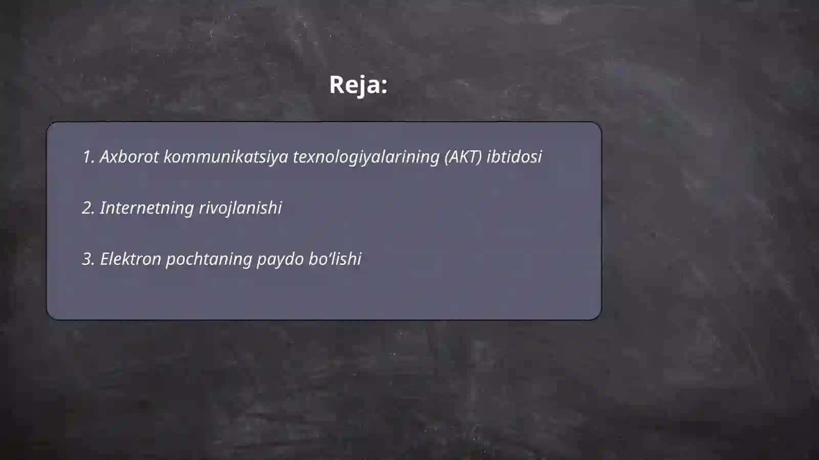 Axborot kommunikatsiya texnologiyalari rivojlanish tarixi 2
