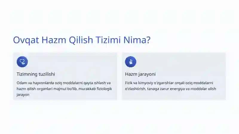 Ovqat Hazm Qilish Tizimi 2