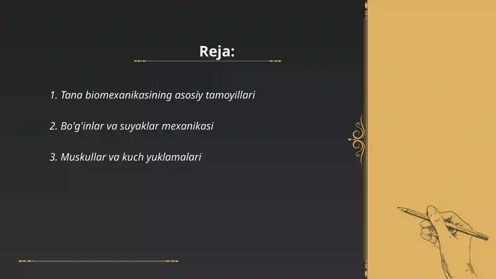 Tana biomexanikasi 2