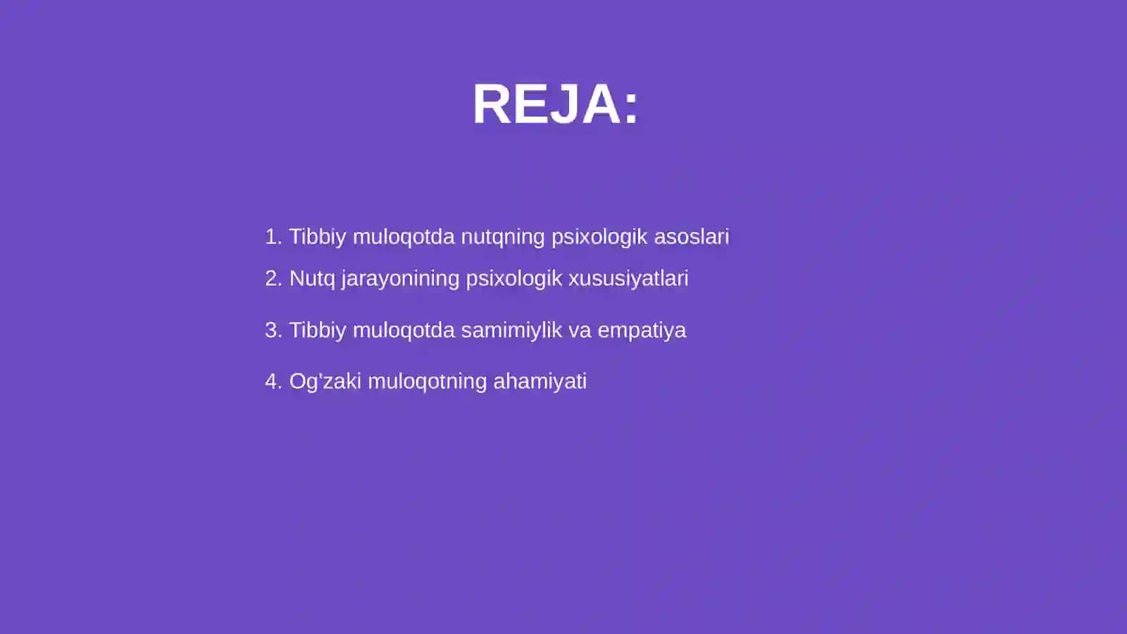 Tibbiy muloqotda nutqning psixologik asoslari 2
