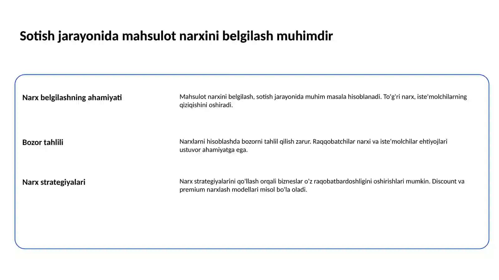 Sotish (realizatsiya) jarayonining hisobi 2