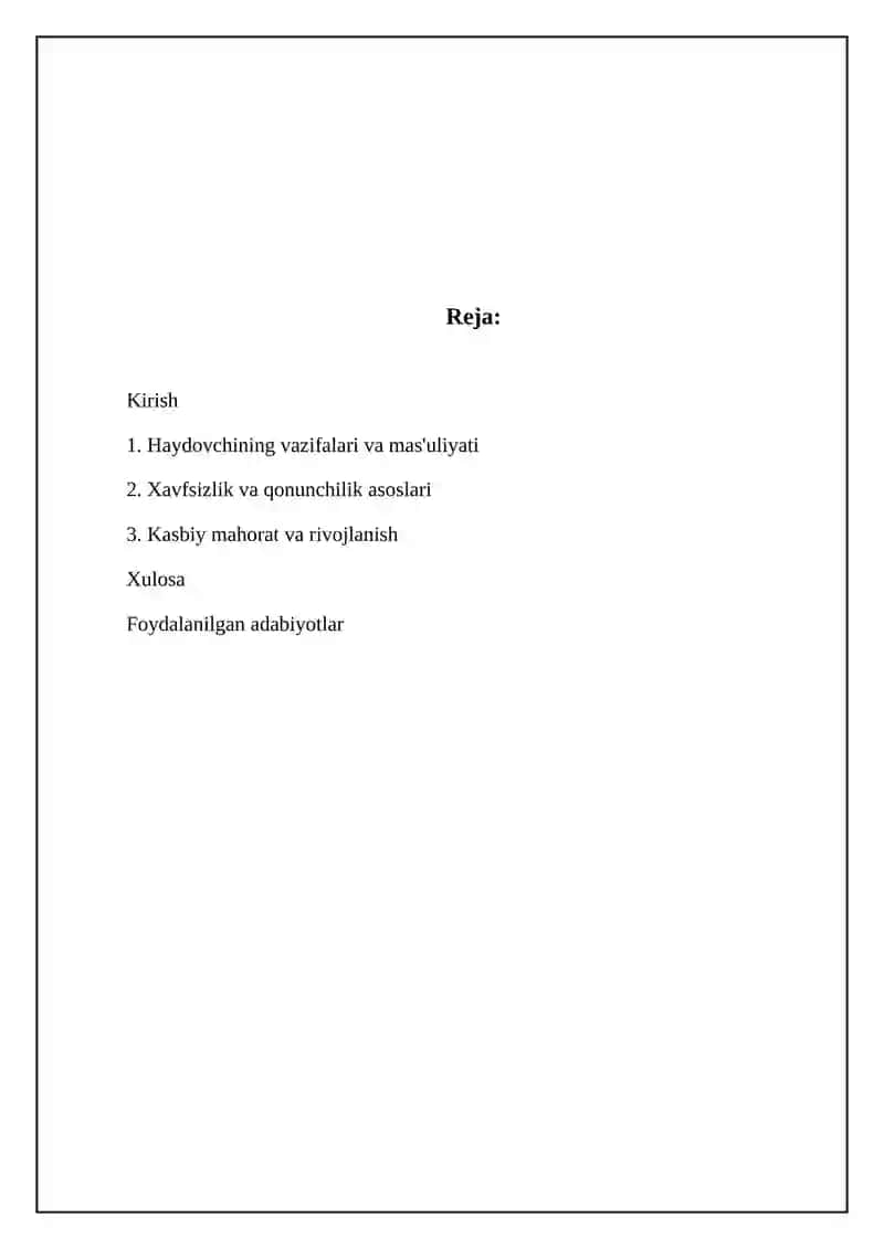 Drayverlar va ularning roli 2