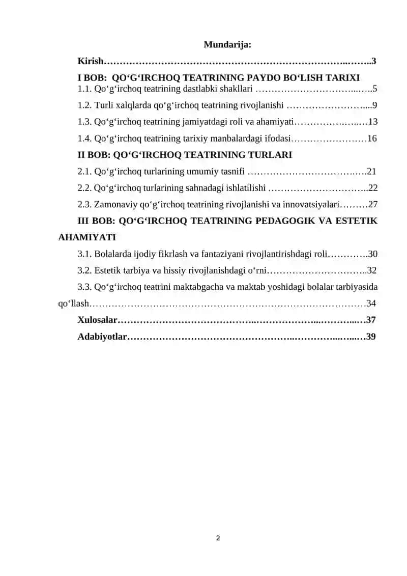 Qoʻgʻirchoq teatrining paydo boʻlish tarixi va turlari 2