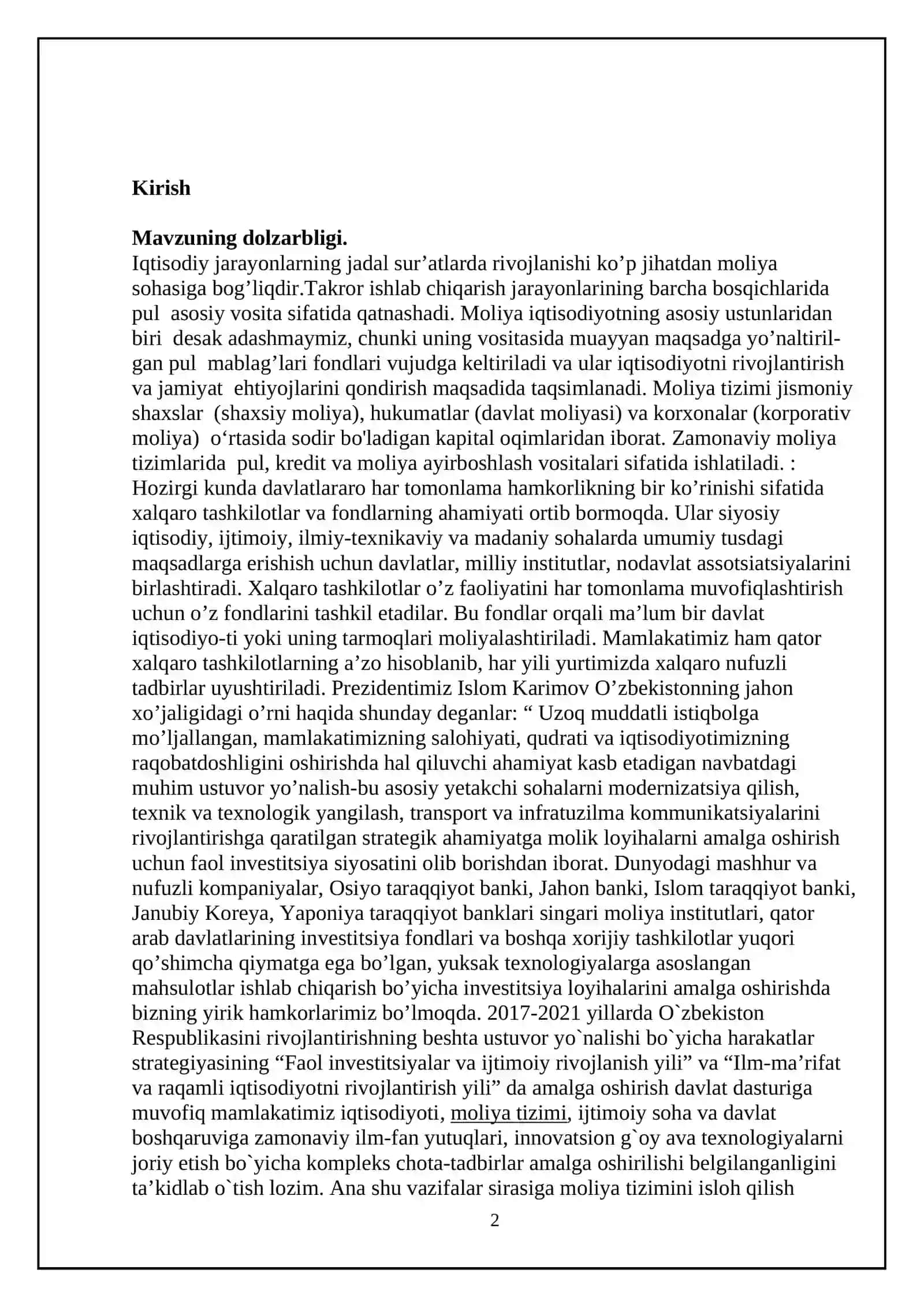 Moliyaning ijtimoiy-iqtisodiy mohiyati 2