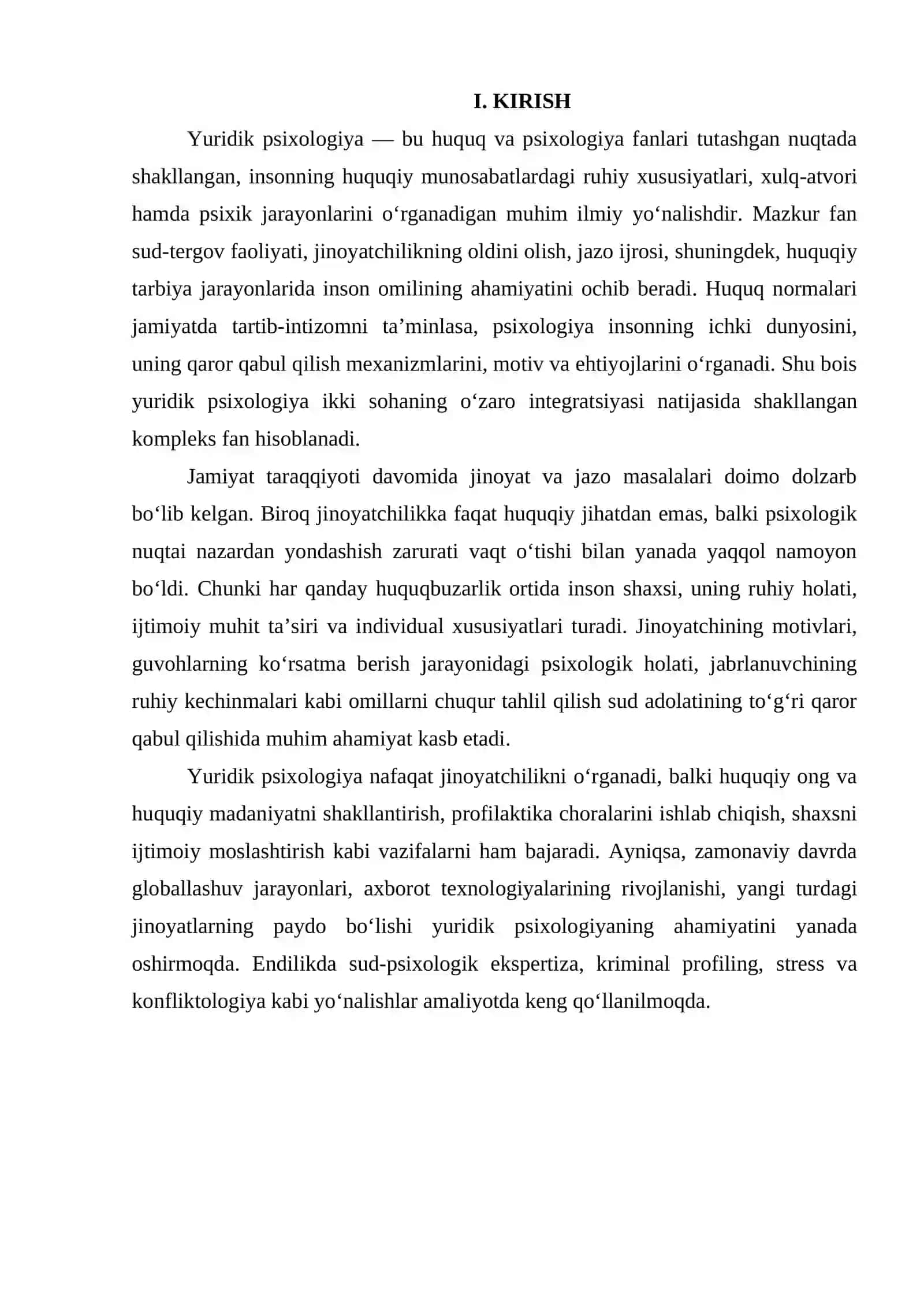 Yuridik psixologiyaning tarixiy rivojlanishi 2