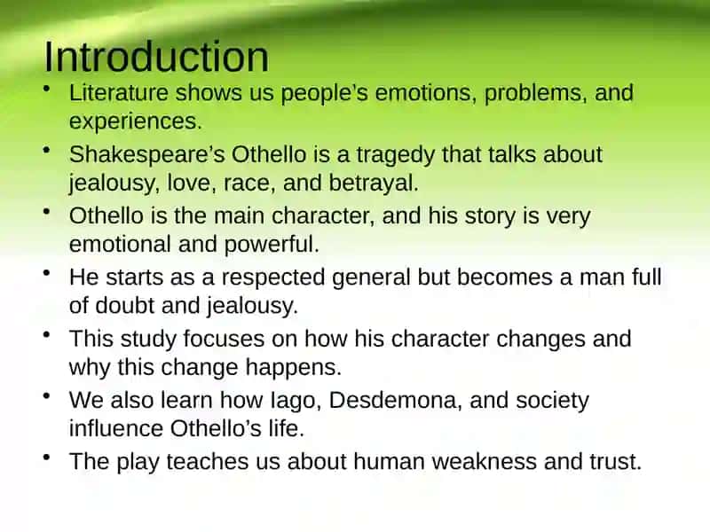 Image of Othello in tragedy of W. Shakespeare “Othello" 2