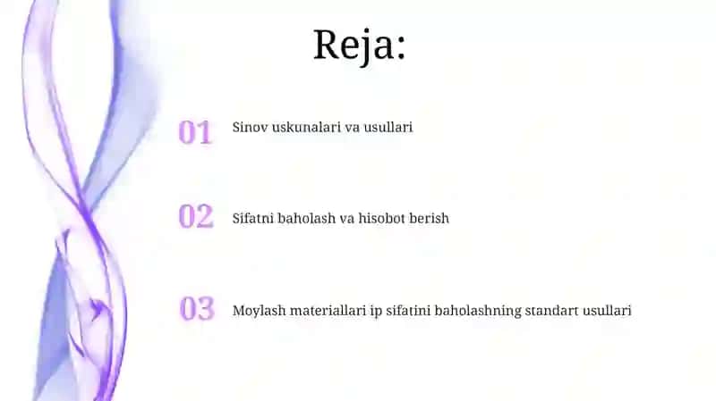 Sifatni baholash va hisobot berish 2