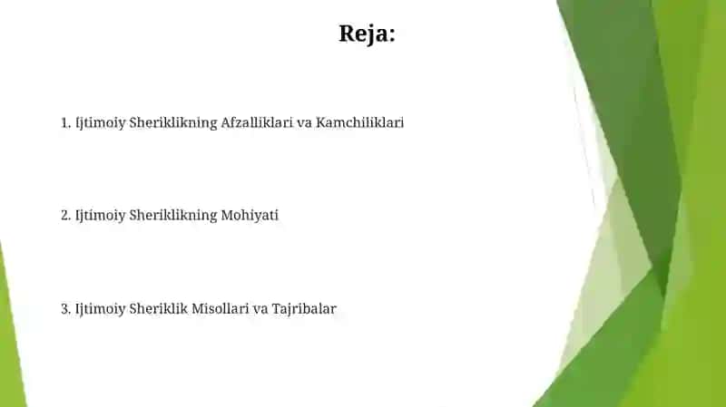 Ijtimoiy Sheriklik 2