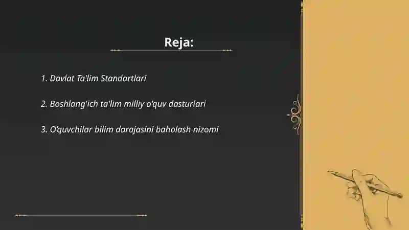 Davlat Ta'lim Standartlari 2