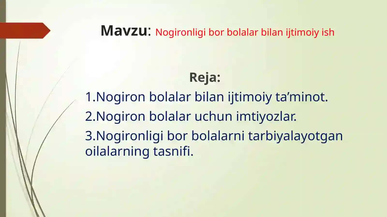 Nogironligi bor bolalar bilan ijtimoiy ish 2