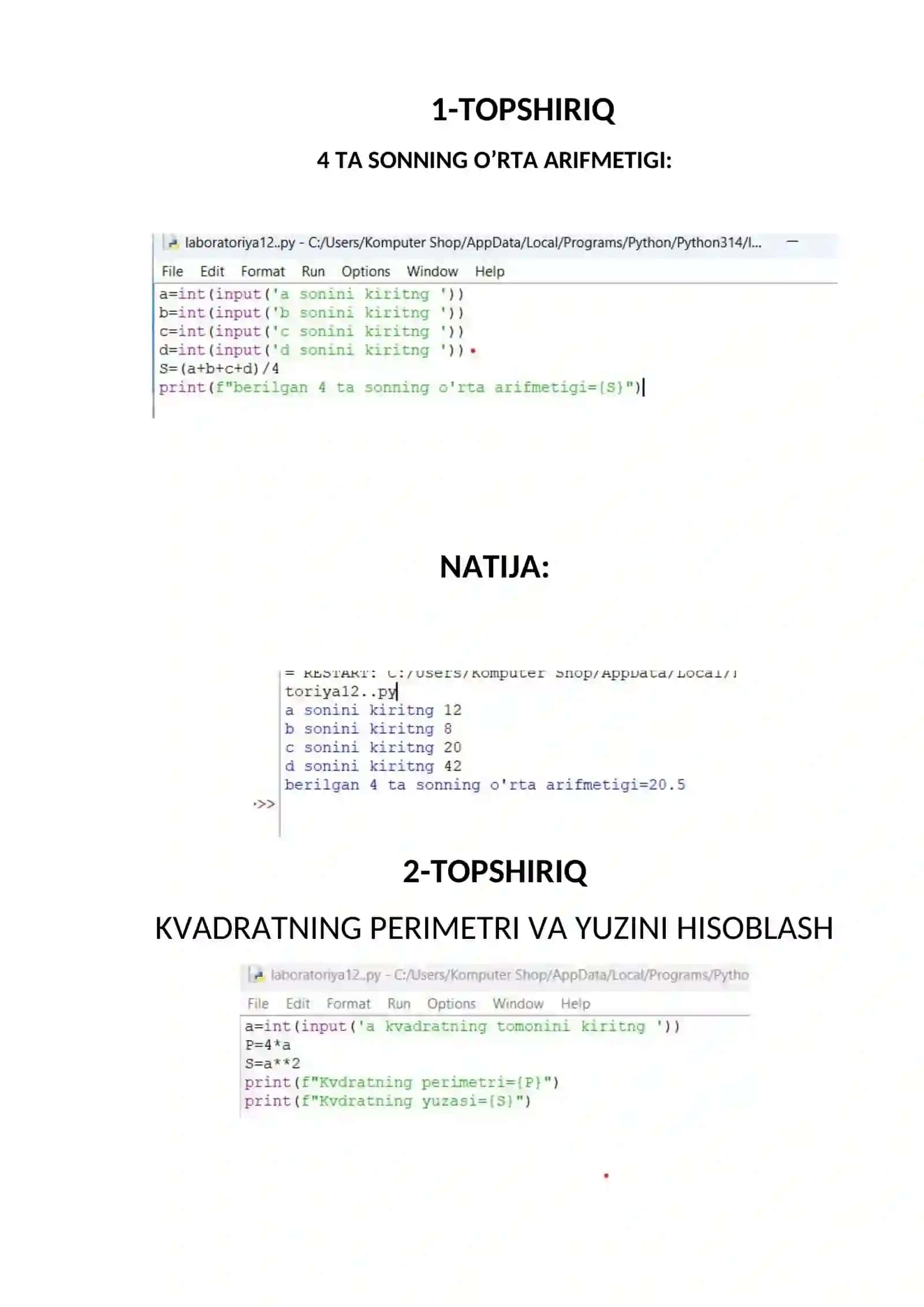 ALGORITM TUSHUNCHASI VA UNING HUSUSIYATLARI 2