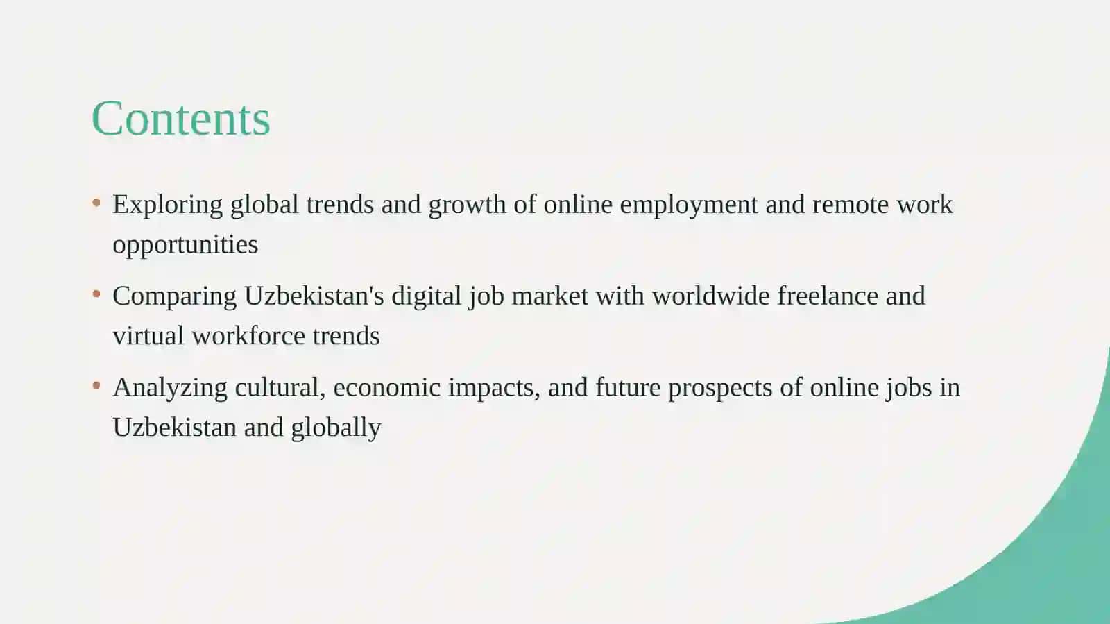Online jobs in Uzbekistan and in the world 2