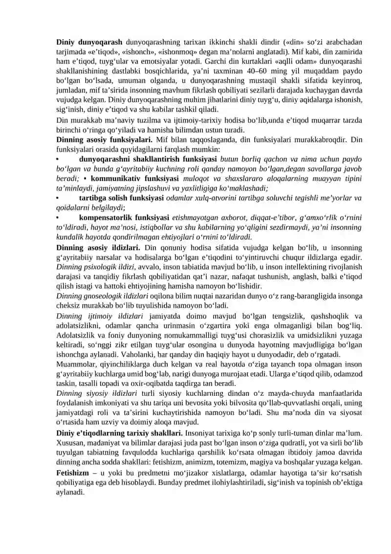 Dunyoqarash tushunchasi va uning mohiyati 2