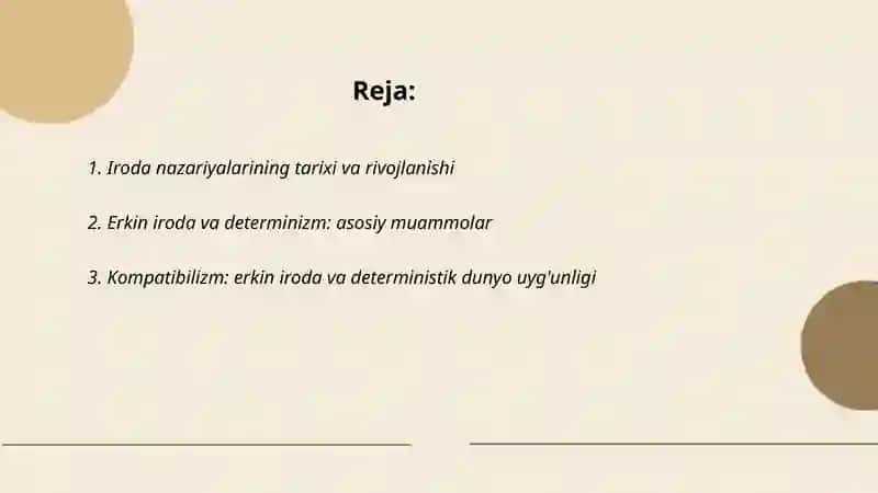 Iroda Nazariyalari 2