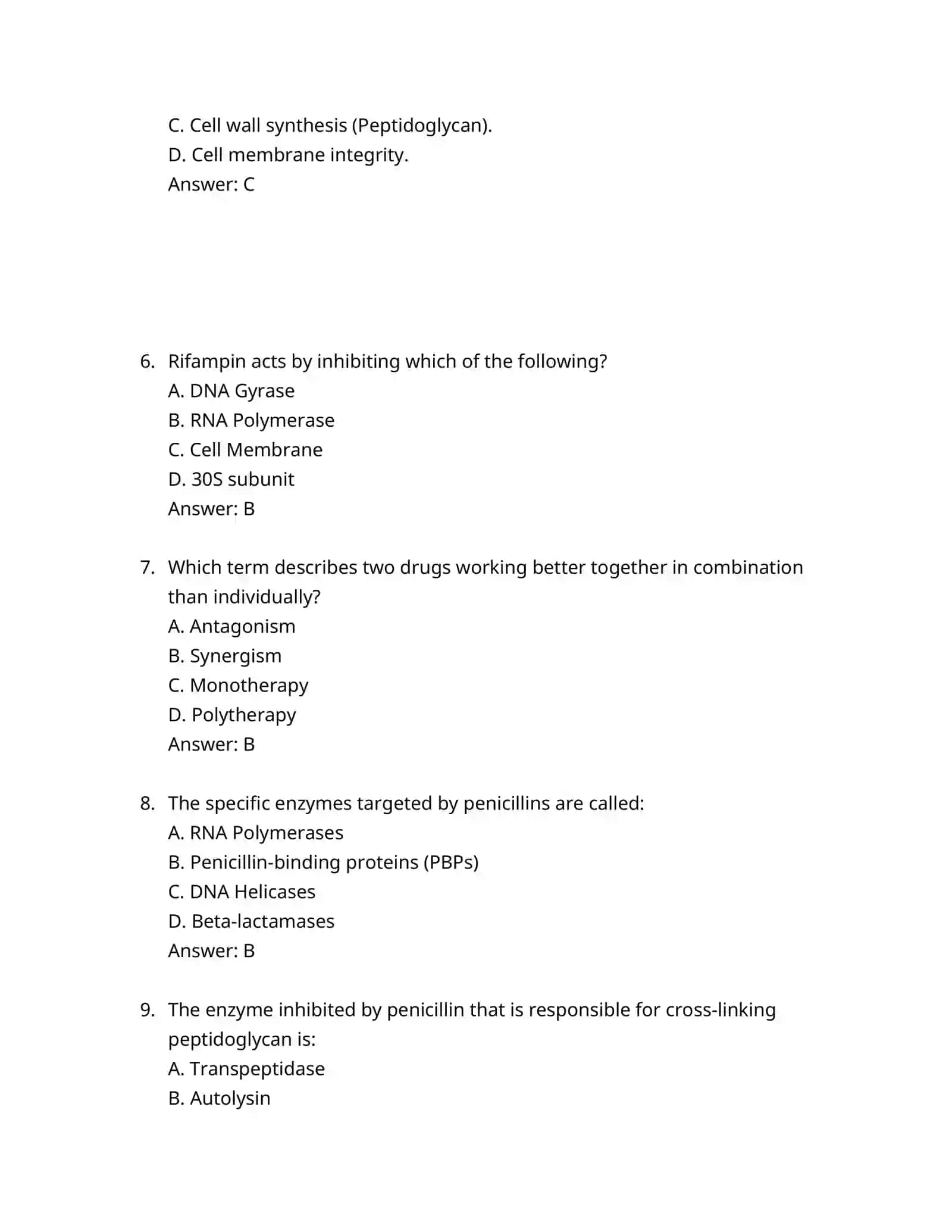 Antibiotics and Their Mechanism of Action 2
