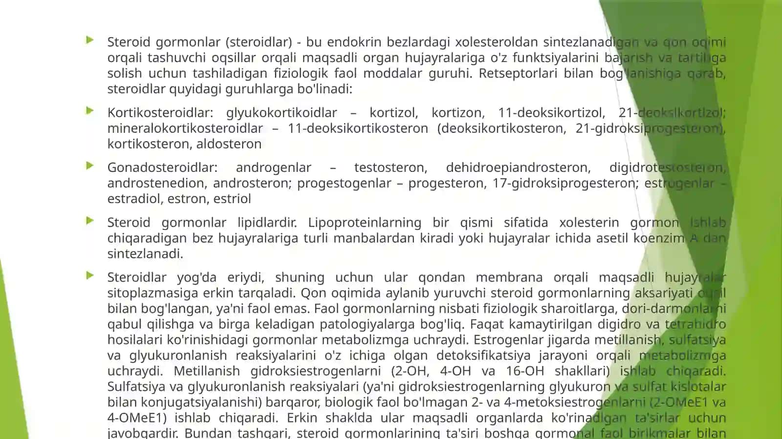 Steroid gormonlarning sportchi chidamkorligigga ta'siri 2
