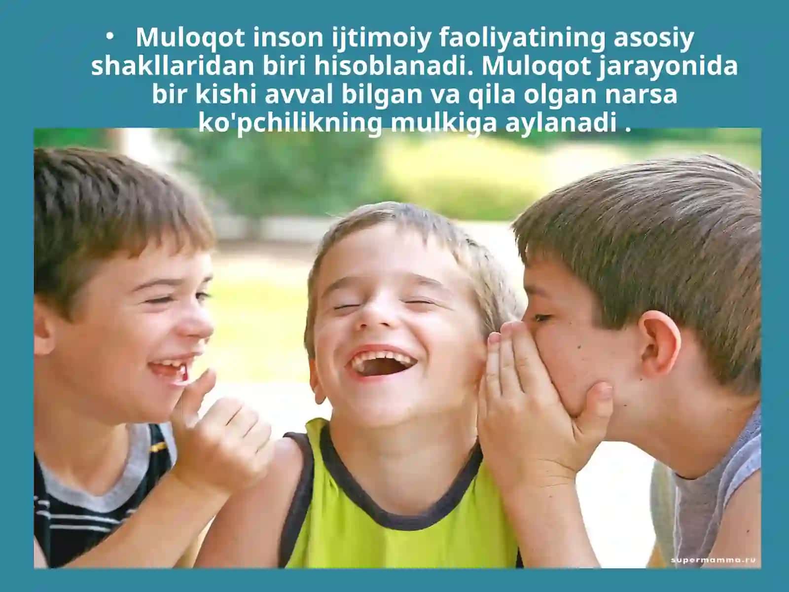 Og'zaki va og'zaki bo'lmagan aloqa vositalari 2