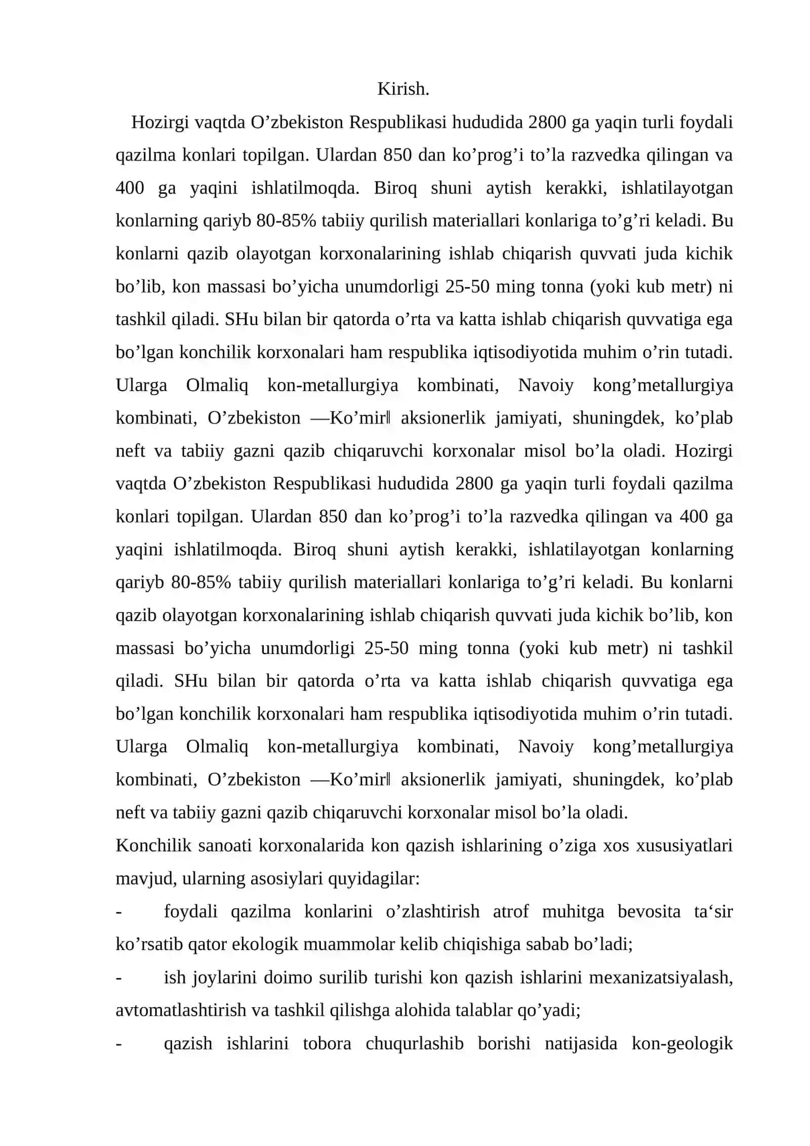 Shaxta maydonini shamollatishning asosiy jarayonlari 2