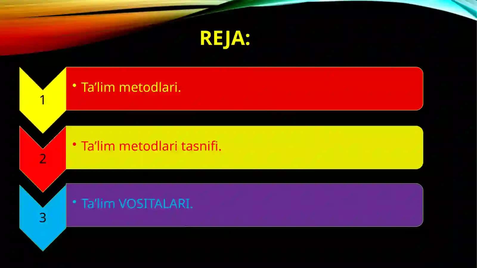 Ta’lim Metodlari va Vositalari 2