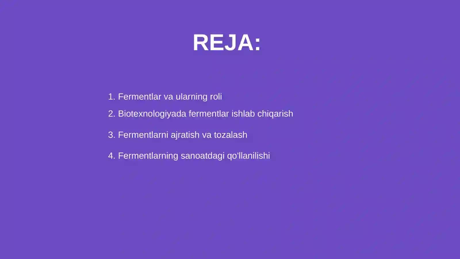 Fermentlarni ishlab chiqarish biotexnologiya 2