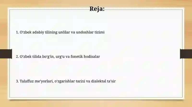 O'zbek adabiy tili fonetik sistemasi 2
