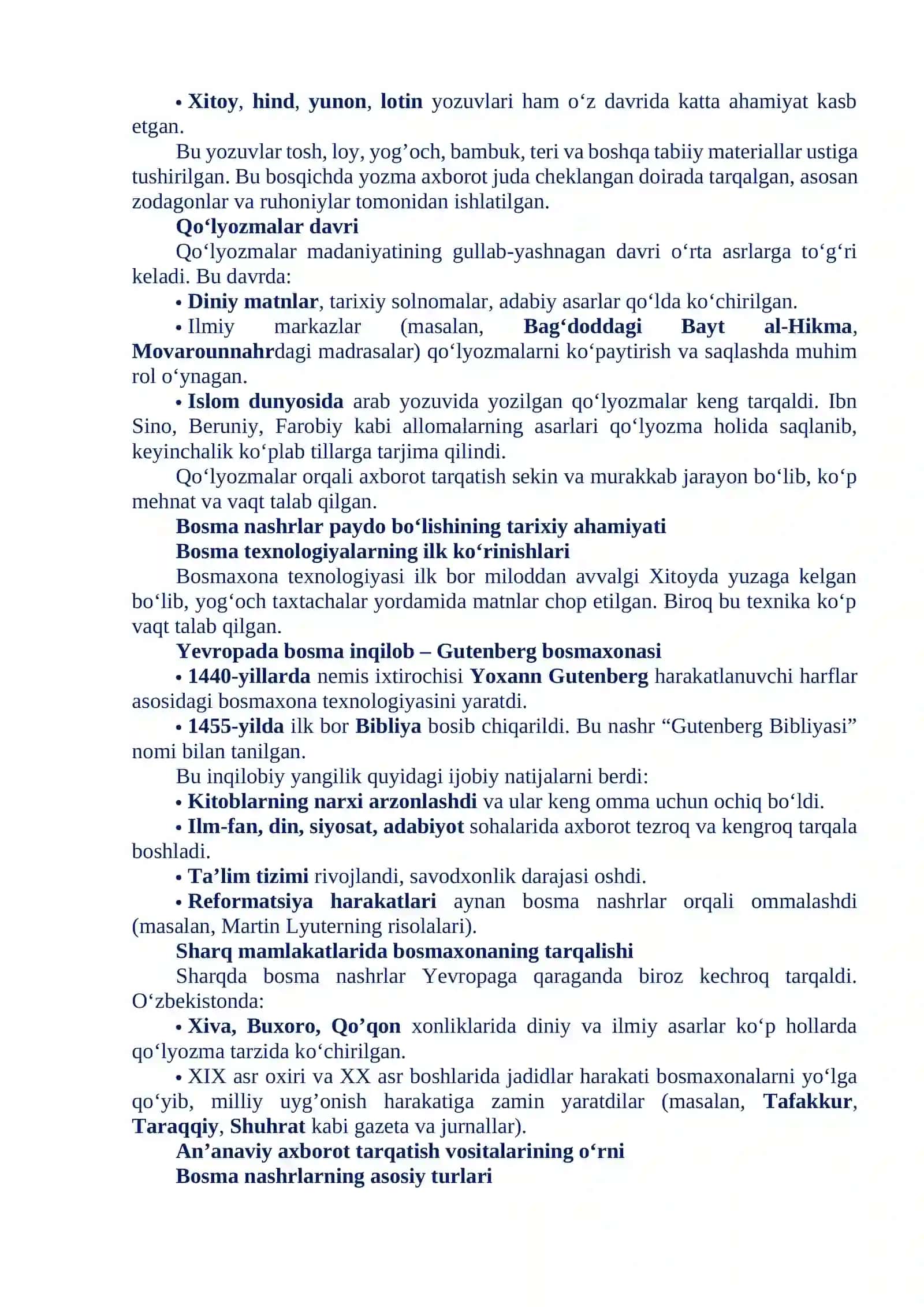 ZAMONAVIYLIK: AN’ANAVIYLIK VA ILK BOSMA NASHRLAR 2
