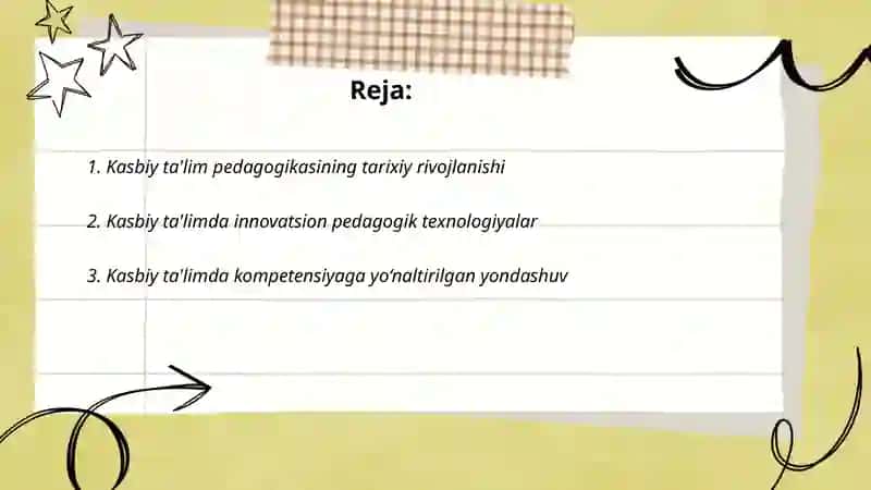 Kasbiy ta'lim pedagogikasining shakllanishi va rivojlanishi 2