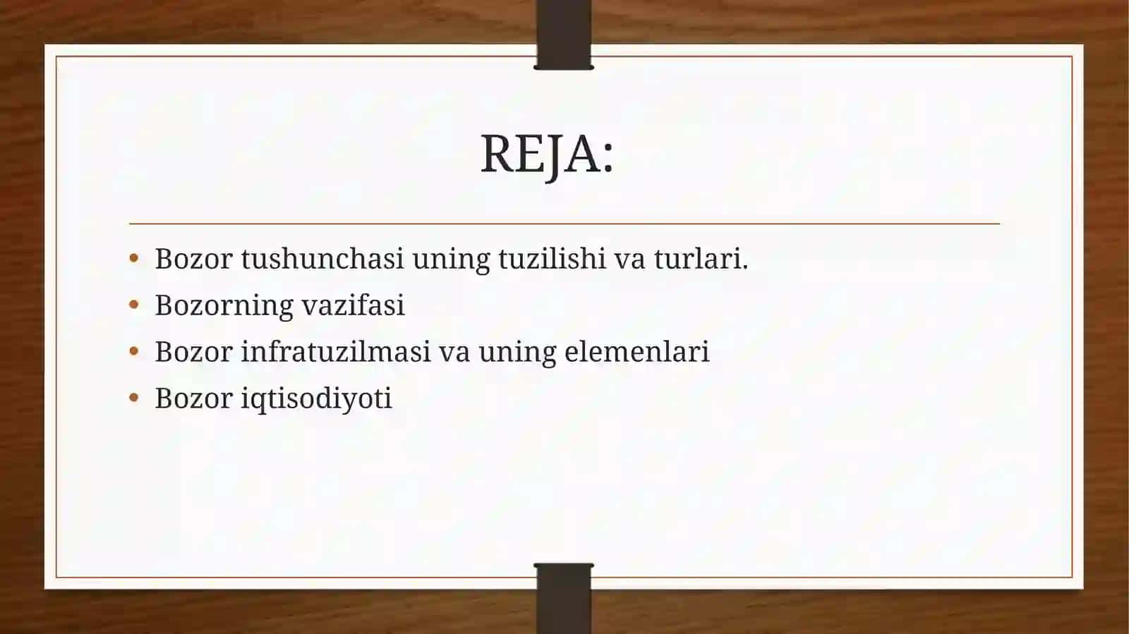 Bozor tushunchasi va uning tizimi 2