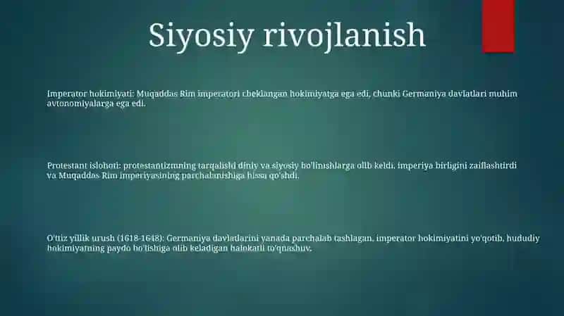 Xvi-Xvii Asr Birinchi Yarmida Germaniya 2