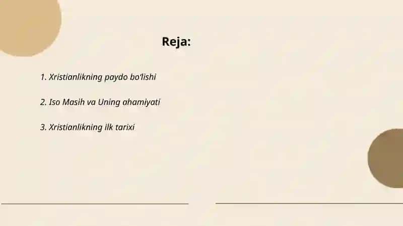 Xristianlikning paydo boʻlishi 2