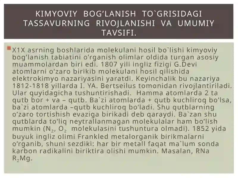 Kimyoviy bog’lanishning asosiy turlarihaqidama’lumot 2