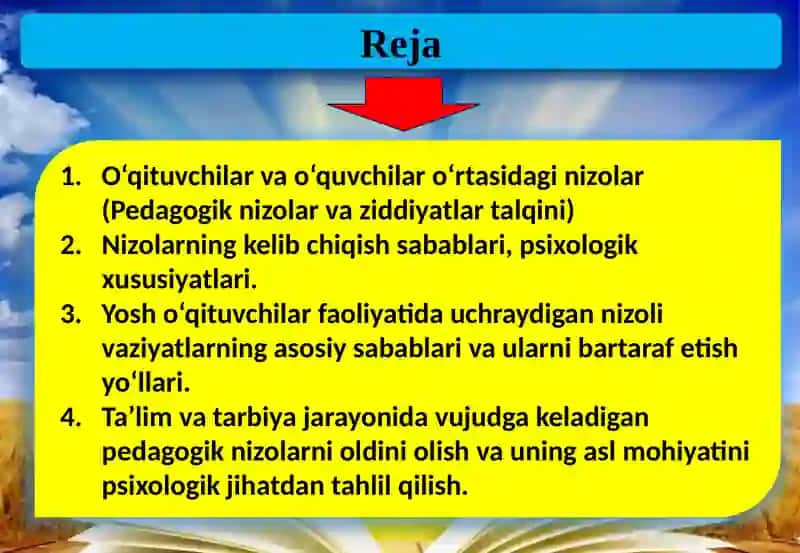 O‘QITUVCHI KASBIY FAOLIYATIDA PEDAGOGIK NIZOLAR VA ZIDDIYATLAR 2