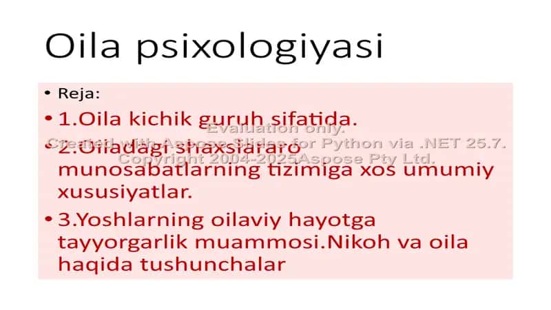 Oila psixologiyasi 2