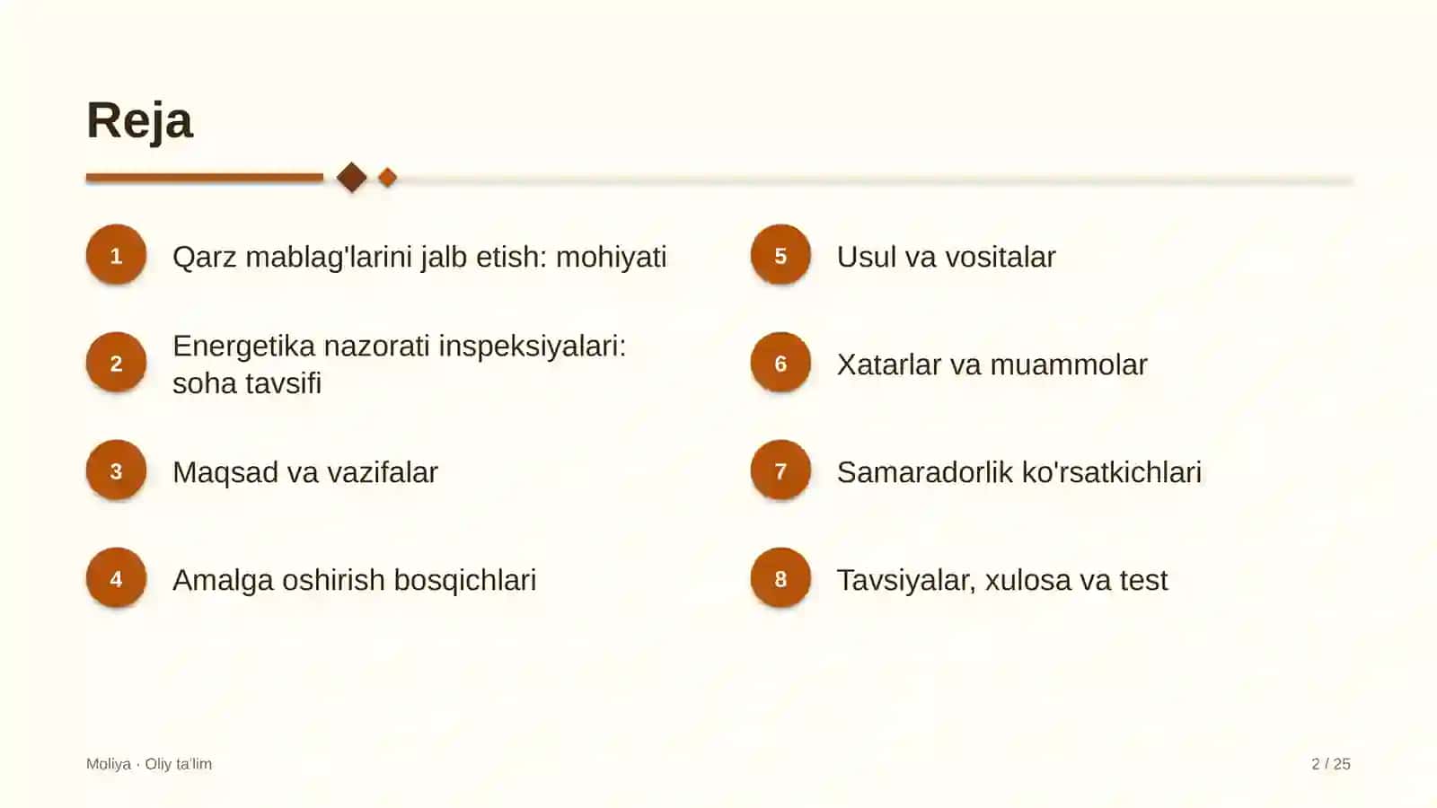 Energetika nazorati inspeksiyalarida qarz mablag'larini jalb etish 2